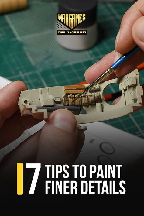 With many years of painting miniatures on commission, I've picked up a few principles that I return to when painting details. Condensed into a few tips and hobby recommendations, these should give you a jumpstart into the finer points of miniature painting. Model Kits Hobbies, Scale Model Building, Miniature Inspiration, Aircraft Model Kits, Model Cars Building, Model Railway Track Plans, Model Ship Building, Model Truck Kits, Painting Miniatures