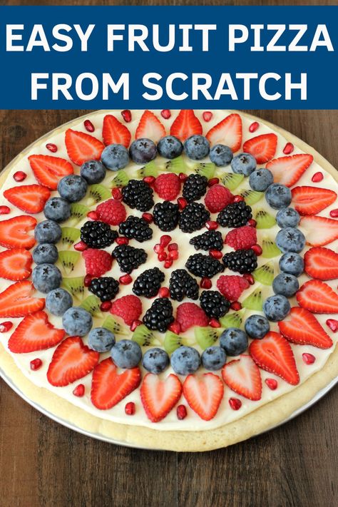 Fruit Pizza With Homemade Crust, Fruit Pizza Dough Recipe, Fruit Pizza From Scratch, Sugar Cookie Dough For Fruit Pizza, Fruit Pizza With Marshmallow Fluff, Fruit Pizza Halloween, Fruit Pizza Homemade Crust, Fruit Pizza Crust Recipe, Homemade Fruit Pizza Crust