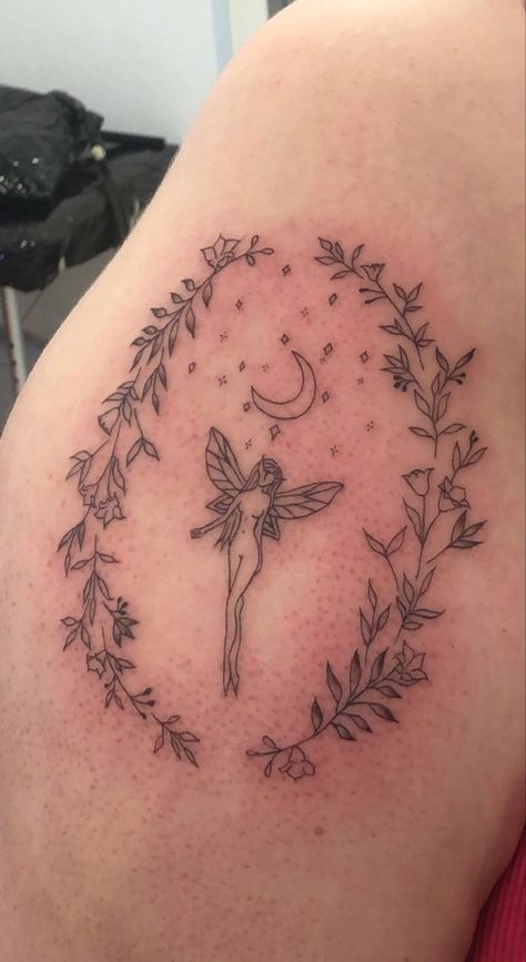 Fairycore Aesthetic Tattoo, Fairy Tale Tattoo, Fairycore Aesthetic, Cute Tats, Aesthetic Tattoo, First Tattoo, Get A Tattoo, Compass Tattoo, Pretty Tattoos