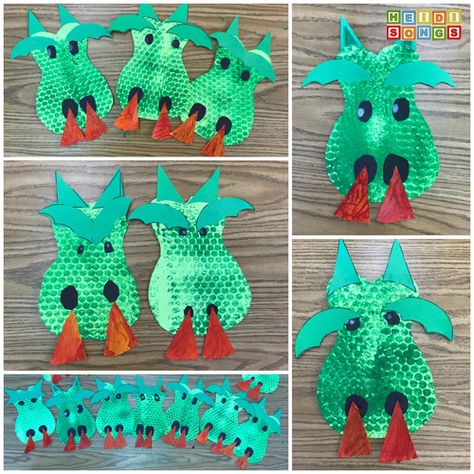 A Dragon Head Craftivity! (FREEBIE!) Dragon Crafts Preschool, Fairy Tales Preschool Activities, Dragon Craft, Fairy Tales Preschool, Dragon Project, Chinese New Year Crafts For Kids, Dragon Heads, Dragons Love Tacos, Fairy Tale Theme