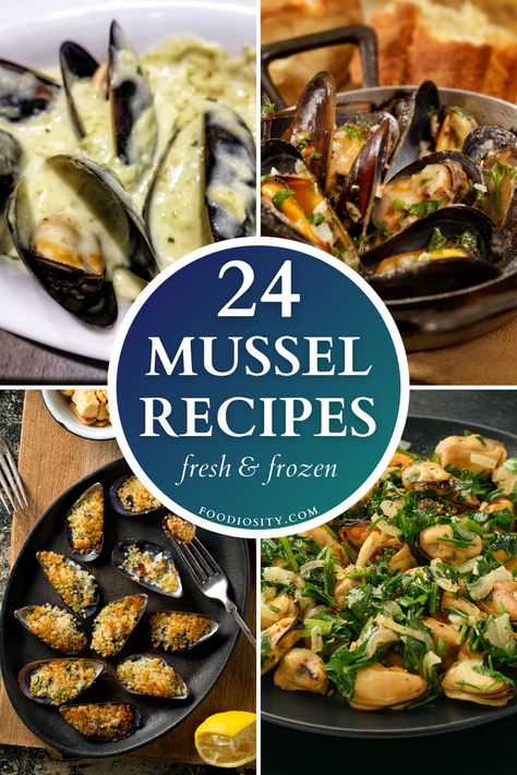 Explore the versatility of mussels with our diverse collection of 24 recipes, suitable for both fresh and frozen varieties. From classic steamed mussels in white wine sauce to exotic mussel curries and hearty mussel stews, each recipe brings out the unique flavor of this seafood. These dishes are perfect for a gourmet dinner or a casual meal, offering a range of flavors to suit any palate. Click to dive into these delicious mussel recipes and enjoy a taste of the ocean! Mussels In White Wine Sauce, Mussel Recipes, Mussels In White Wine, Steamed Mussels, Gourmet Dinner, White Wine Sauce, Wine Sauce, Curries, White Wine