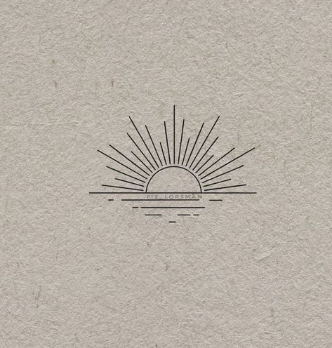 Bio Drawing, Simple Sun Tattoo, Rising Sun Tattoos, Sunrise Tattoo, Tattoo Sonne, Sun Tattoo Small, Tattoo Samples, Sun Tattoo Designs, Sunset Tattoos