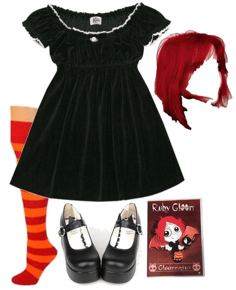 Ruby Gloom Costume, Cool Girl Costumes, Mary Jane Costume, Goth Halloween Costume, Ruby Gloom, Classy Halloween Costumes, Hot Halloween Outfits, Plus Size Halloween Costume, Holloween Costume