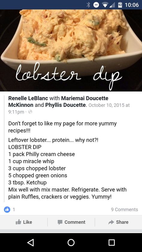 Lobster Dip Recipes, Lobster Dip, Carrot Recipes Side Dishes, Cold Dip, Crab Sticks, Cold Dip Recipes, Tailgate Recipes, Dips Recipes, Easter Appetizers