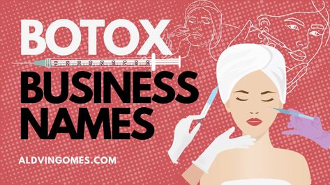 Botox Business Names, Med Spa Name Ideas, Botox Business, Aesthetic Nurse Injector, Aesthetic Nursing, New Business Names, Design Company Names, Name Creator, French Names