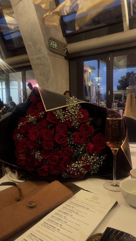 Dinner Date Aesthetic, Luxury Flower Bouquets, Downtown Atlanta, Romantic Surprise, Psychology Student, Boquette Flowers, Nothing But Flowers, Flowers Bouquet Gift, Flower Therapy