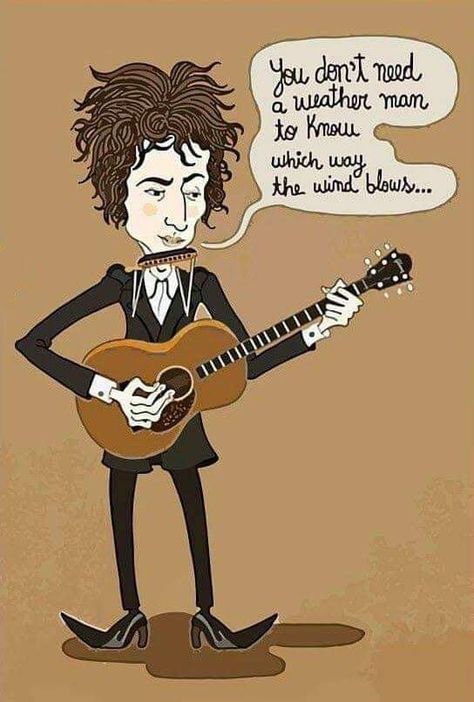 Bob Dylan Quotes, Bob Dylan Art, Blowing In The Wind, Joan Baez, Caricature Artist, Celebrity Caricatures, Rock N Roll Music, Rock Legends, Hippie Art