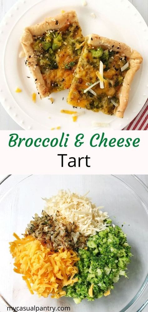 Broccoli Tart Recipe, Pie Crust Appetizers Savory, Broccoli Tart, Pie Crust Appetizers, Broccoli Cheese Bake, Veggie Tart, Butter Pie Crust, Veggie Pies, Buttery Pie Crust