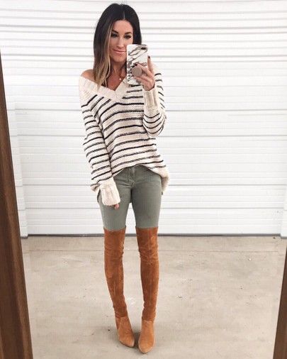 Jennifer Reed, Sister Studio, Pinterest Christmas, Happiness Motivation, Over The Knee Boot Outfit, Pants Boots, Womens Fashion Casual Summer, Family Lifestyle, Knitted Pullover Sweaters