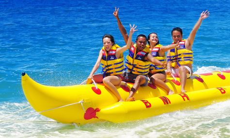 banana boat ride in goa - #Steemit