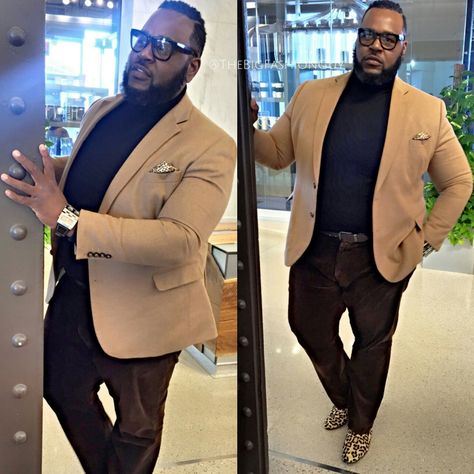 Plus Size Black Men Fashion, Big Mens Fashion, Plus Size Men Outfits, Big Guy Fashion, Big Man Style, Chubby Men Fashion, Large Men Fashion, Outfits For Big Men, Fat Guy Fashion