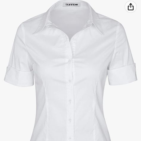 White Shirt Button Up, Old Money Blouse, Button Up Shirt Png, Giada Fashion, Mitsuba Cosplay, White School Shirt, White Button Up Shirt Outfit, White Collared Shirt Outfit, Mari Cosplay