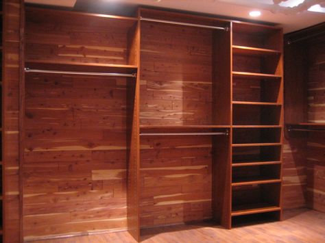 Cedar Closet Ideas, Cedar Lined Closet, Basement Closet, Closet Design Ideas, House Closet, Walk In Closet Design, Cedar Closet, Closet Remodel, Dream Closets