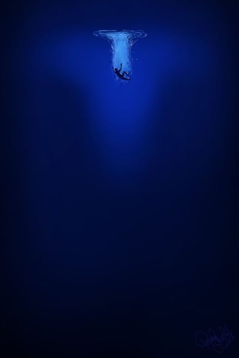 Deep End Aesthetic, Drowned Aesthetic Dark, Deep Sea Aesthetic Dark, Deep Blue Aesthetic, The End Aesthetic, Twin Flame Art, Blue Aesthetic Dark, Le Grand Bleu, In The Deep