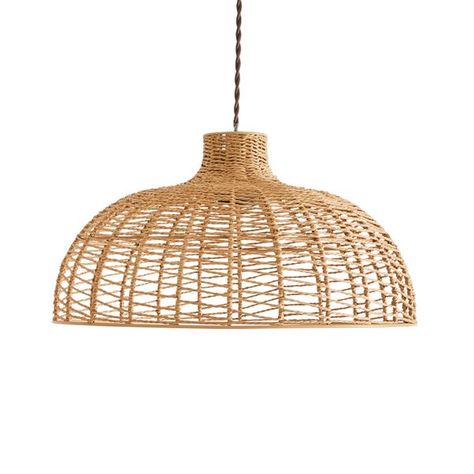 Living Simple Life, Bamboo Care, Natural Paper, Pendant Shade, Room Redesign, Front Rooms, Drum Pendant, Home Decor Lights, New Living Room