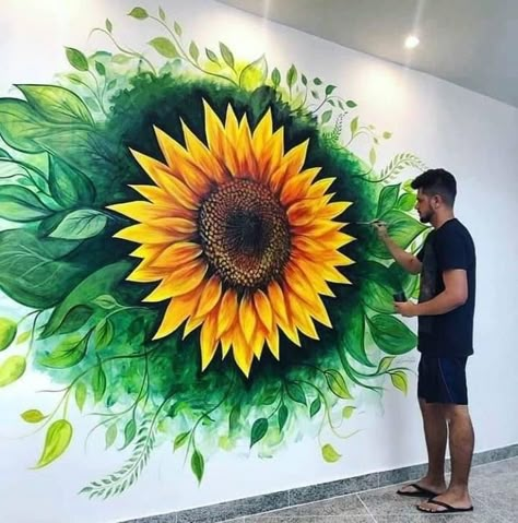 Image Effects, Wall Murals Diy, Creative Wall Painting, Garden Mural, Wall Art Diy Paint, School Wall Art, School Murals, Add Photo, Texture Painting On Canvas