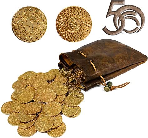 Retro Props, Rpg Board Games, Medieval Games, Pirate Coins, Treasure Coin, Gaming Token, Game Props, Coin Card, Dragon Pattern