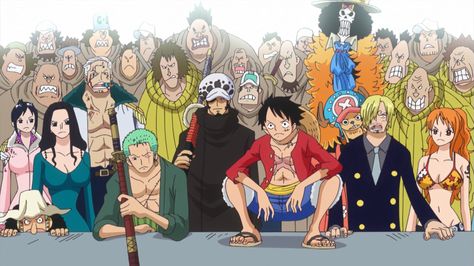 "we are here to kick your ass"! One Piece Punk Hazard, Punk Hazard, Trafalgar D Water Law, رورونوا زورو, One Piece Episodes, Tmnt Turtles, Manga Anime One Piece, Group Photo, Nico Robin