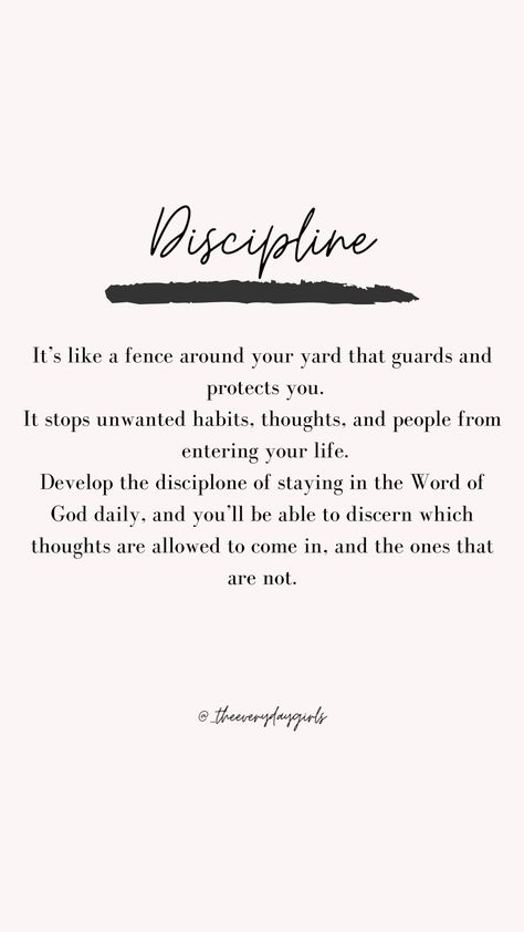 Biblical Self Discipline, Spiritual Discipline Quotes, Scriptures On Discipline, Bible Verse About Discipline, Self Discipline Bible Verse, Bible Verse Discipline, Bible Verses For Discipline, Prayer For Discipline And Consistency, Discipline Scripture