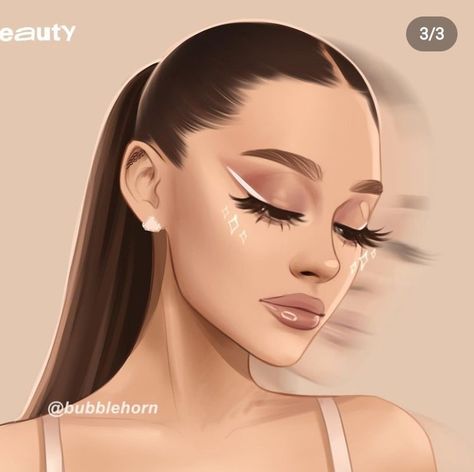 Ariana Grande Digital Art, Ariana Grande Bunny, 2023 Sketchbook, Ariana Grande Fanart, Ariana Grande Art, Ariana Grande Anime, Rem Beauty, Ariana Grande Album, Ariana Grande Drawings