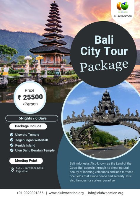 5 Nights 6 Days Bali Tour For An Amazing Holiday Best Bali Tour Package By Club Vacation Contact - 099290 91356 Email - info@clubvacation.org Website - http://clubvacation.org Bali Infographic, Bali Tourist, Bali Tourist Map, Vintage Travel Posters Bali, Bali Tour, Bali Tour Packages, Tourism Design, Tour Packages, Bali