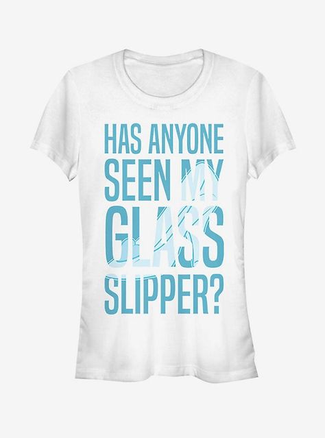 Disney Missing Slipper Girls T-Shirt, WHITE Evil Stepsisters, Cinderella Design, Cinderella Quinceanera Themes, Cinderella Glass Slipper, Cinderella Fairy Godmother, Run Disney Costumes, Glass Slippers, Toy Story Buzz, Running Costumes