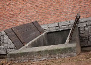 outside entrance Walkout Basement Door, Basement Stairway, Storm Cellar, Cerulean Sea, Basement Door, Basement Systems, Cellar Doors, Environment Photography, Basement Doors