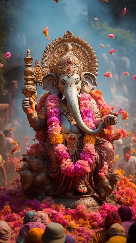 Telugu Songs Lyrics, Om Gam Ganapataye Namaha, Ganpati Photo Hd, Photos Of Ganesha, Ganesha Photos, Ganpati Bappa Photo, Shri Ganesh Images, Baby Ganesha, Amoled Wallpapers