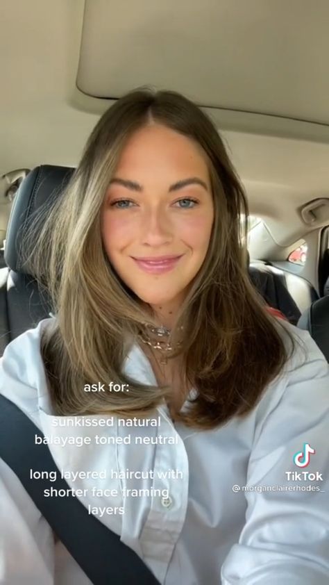 Medium Length With Balayage, Medium Length Hair Light Layers, Slightly Longer Than Shoulder Length Hair, Face Framining Layers, 90s Haircuts For Thick Hair, Haircut Inspiration Straight Hair, Collarbone Length Hair Oval Face, Colar Bone Length Layered Hair, Medium Hair Light Layers