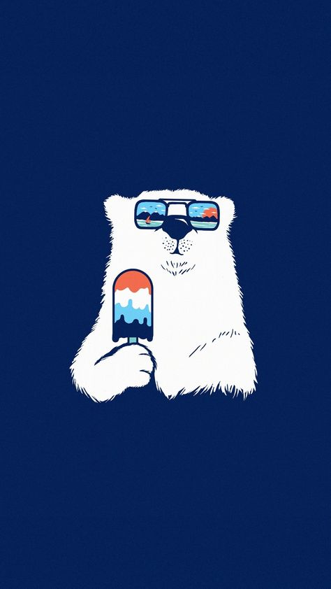 Bear Logo Inspiration, Aesthetic Animal Wallpaper, Wallpaper 1440x2560, Polar Bear Wallpaper, Polar Bear Logo, Polar Bear Cartoon, Rap Freestyle, Polar Bear Illustration, Animal Wallpapers