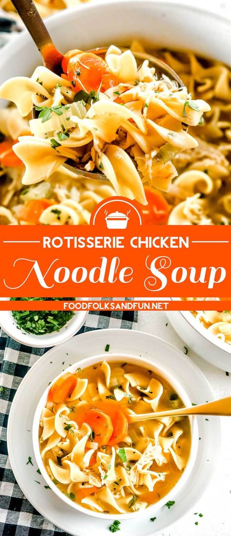 Award Winning Chicken Noodle Soup, Chicken Noodle Soup Stove Top, Chicken Noodle Soup Rotisserie, Rotisserie Chicken Soup, Best Chicken Noodle Soup, Chicken Noodle Soup Crock Pot, Creamy Chicken Noodle Soup, Chicken Noodle Soup Easy, Chicken Noodle Soup Recipe