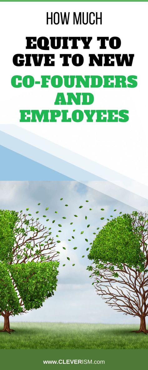 How Much Equity To Give To New Co-founders And Employees. The journey to founding and running a startup from an idea is indeed very exciting for entrepreneurs even though the process carries its own share of risks and tough decisions to make. One of the most difficult decisions you will have to make as a founder is how to distribute equity among your co-founder(s) and earliest employees. #cleverism #business #ideas #career #co-founder #employee. Startup Business Plan Template, Job Interview Advice, Startup Quotes, Interview Advice, Startup Business Plan, Difficult Decisions, Successful Business Owner, Tough Decisions, Bait And Switch