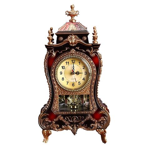 PRICES MAY VARY. Great Materials:Adopts high quality plastic material,strong with high toughness, very durable.This beautiful clock has fine workmanship, smooth and glossy, beautiful and exquisite. Exquisite Decoration:Specially designed like an antique timepiece with fine crafted details that bring out an elegant and sophisticated nature. Its vintage style adds artistic atmosphere, a good decorative table clock in your house. 12 Songs design:Our clock has 12 songs for reporting time,There are 1 Desk Clock Design, Vintage Saat, Table Clock Design, Retro Alarm Clock, Clock Antique, Living Room Tv Cabinet, Desktop Clock, Retro Desk, Desk Alarm Clock