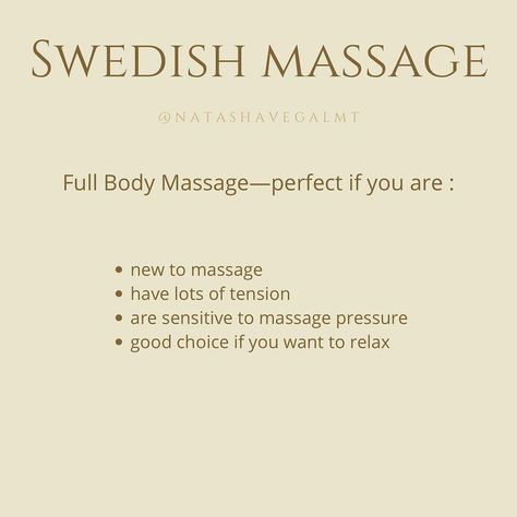 Swedish Massage Pictures, Esthetic Marketing, Massage Content, Massage Facts, Massage Ads, Swedish Massage Benefits, Spa Content, Mobile Massage Therapist, Massage Therapy Quotes