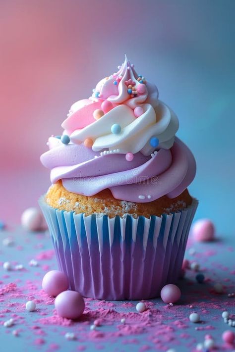 Gourmet Pink Purple Mermaid Cupcakes with Pearls stock images Cupcake Advertisement, Cupcake Wallpaper, Cupcake Aesthetic, Cupcake Branding, Cupcakes Wallpaper, Mermaid Cupcakes, Cupcake Images, Sweets Candy, 3d Inspiration