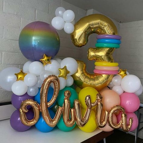 Party Blitz Balloon Decorations | Number, Letter and Logo Designs | Simi Valley Southern California | Party Blitz Balloon Bouquet Diy, Balloon Display, Balloon Crafts, Diy Balloon Decorations, Balloon Arrangements, Rainbow Balloons, Birthday Balloon Decorations, Diy Birthday Decorations, Balloon Gift