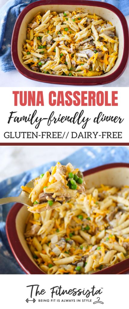 Dairy Free Tuna Casserole, Healthy Tuna Casserole, Gluten Free Tuna Casserole, Baked Chicken Tenders Healthy, Gluten Free Casserole, Tuna Casserole Recipes, Healthy Tuna, Healthy Baked Chicken, Baked Chicken Tenders