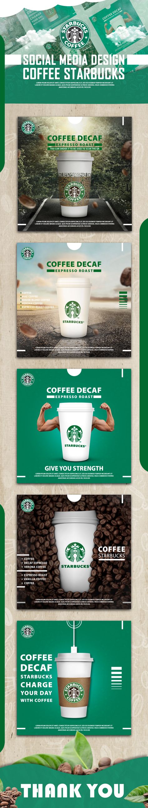 Social Media Coffee Starbucks Starbucks Social Media Design, Starbucks Social Media, Coffee Starbucks, Decaf Coffee, House Blend, Graphic Design Product, Blended Coffee, Design Advertising, Starbucks Coffee