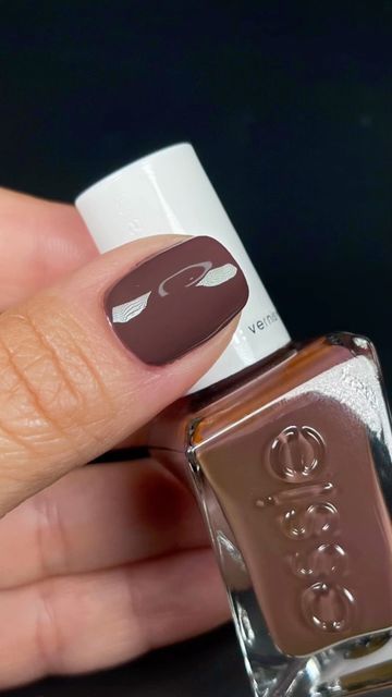 Larissa ⚜️ Nail Account on Instagram: "“All Checked Out” by @essie is a “raisin-brown with purple and blue undertones”. This is part of their ✨PATTERN PLAY✨ collection. *pr #essie #essienails #essienailpolish #essieallcheckedout #fallnails" Essie Nail Polish, Brown Nails, Pattern Play, Nail Manicure, Essie, Raisin, Nail Colors, Blue And Purple, Beauty Hacks