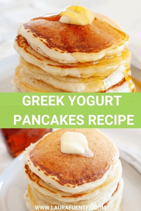 Pancake With Yogurt Recipe, Fluffy Yogurt Pancakes, Ww Greek Yogurt Pancakes, Yogurt Pancakes Gluten Free, Pancakes Yogurt Recipe, Pancakes Made With Yogurt, Yogurt Pancakes No Egg, Greek Yogurt Pancakes Gluten Free, Easy Greek Yogurt Pancakes