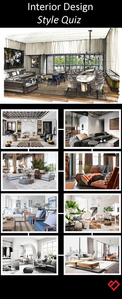 Interior Design Style Quiz Home Decor Styles Quiz, Interior Design Styles Quiz, Mid Century Modern Farmhouse, Design Style Quiz, Bathroom Layout, Home Decorating, Interior Design Styles, Best Interior, Design Tutorials