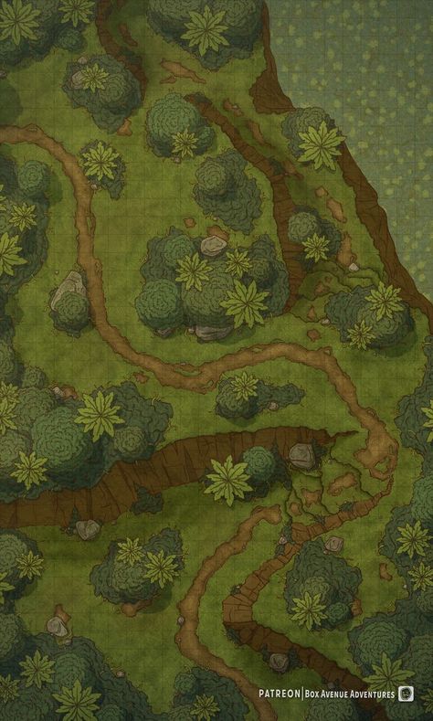 Pathfinder Maps, Forest Map, Dungeons And Dragons Art, Tabletop Rpg Maps, Fantasy Role Playing, Forest City, Patreon Logo, Dungeon Maps, D D Maps