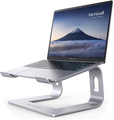 Amazon.com: Laptop Stand, Lamicall Laptop Riser Holder : Ergonomic Detachable Aluminum Computer Notebook Stand Elevator for Desk, Compatible with MacBook Air Pro, Dell XPS, HP (10-15.6'') - Silver : Electronics Laptop Stand For Desk, Laptop Riser, Laptop Holder, Retro Typewriter, Rain Design, Latest Laptop, Dell Xps, Office Items, Macbook Air Pro