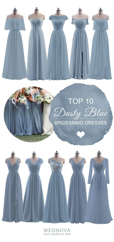 Long Sleeve Chiffon Dress Short, Dusty Blue Long Dress, Modest Dusty Blue Bridesmaid Dresses, Modest Blue Bridesmaid Dresses, Bridesmaid Dresses Big Size, Bridesmaid Dresses Blue Dusty, Entourage Gowns Bridesmaid, Brids Mades Dresses, Bridesmaid Chiffon Dresses