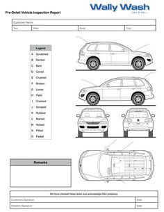 Car Checklist, Auto Service Center, Tesla Electric Car, Automotive Detailing, Inspection Checklist, Vehicle Inspection, Form Template, Checklist Template, Garage Design