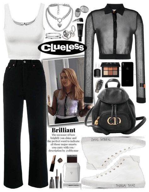 Watching a fight Outfit | ShopLook Cher Outfits, 90’s Outfits, Clueless Fashion, Movie Inspired Outfits, 90s Inspired Outfits, Clueless Outfits, Look Retro, 90s Fashion Outfits, Movies Outfit