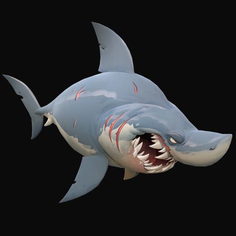 ArtStation - Great White Shark Shark Illustration Design, Shark Concept Art, Shark Character Design, Shark Character, Abc Illustration, Cartoon Ocean, Shark Cartoon, Shark Illustration, Shark Drawing