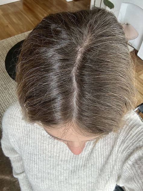 I Tried the Hybrid Hair Color: See Photos | POPSUGAR Beauty Naturally Cover Gray Hair, How To Hide Gray Hair Brunette, Colours To Cover Grey Hair, Gray Bronde Balayage, Best Grey Coverage Hair Color, Temporary Grey Hair Color, How To Cover Gray Hair Naturally, Gray To Blonde Before And After, Hybrid Hair Color