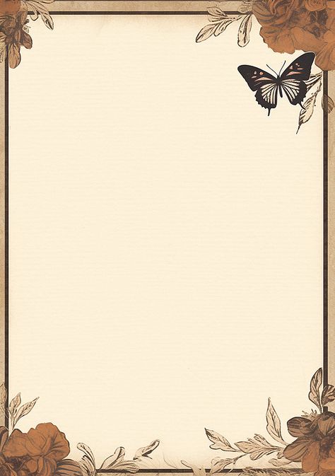 Background For Memories, Aesthetic Background For Letter Writing, Antique Paper Background, Love Letter Vintage Aesthetic, Old Paper Background Vintage Aesthetic Landscape, Vintage Background For Poems, Vintage Background For Scrapbook, Aesthetic Letter Background, Vintage Border Design Aesthetic