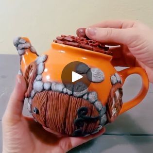 140K views · 1.5K reactions | DIY Fairy Garden Teapot House - Polymer Clay Tutorial❣ | DIY Fairy Garden Teapot House - Polymer Clay Tutorial❣ | By Creative Mom | Facebook Fairy Teapot House, Teapot Fairy House Diy, Teapot House, Garden Teapot, Diy Fairy Garden, Fairy House Diy, Creative Mom, Diy Fairy, Fairy Garden Diy